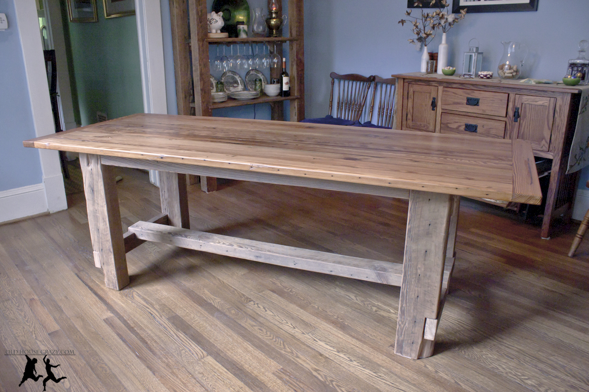 Reclaimed Heart Pine Farmhouse Table – DIY – Part 5 – Final ...