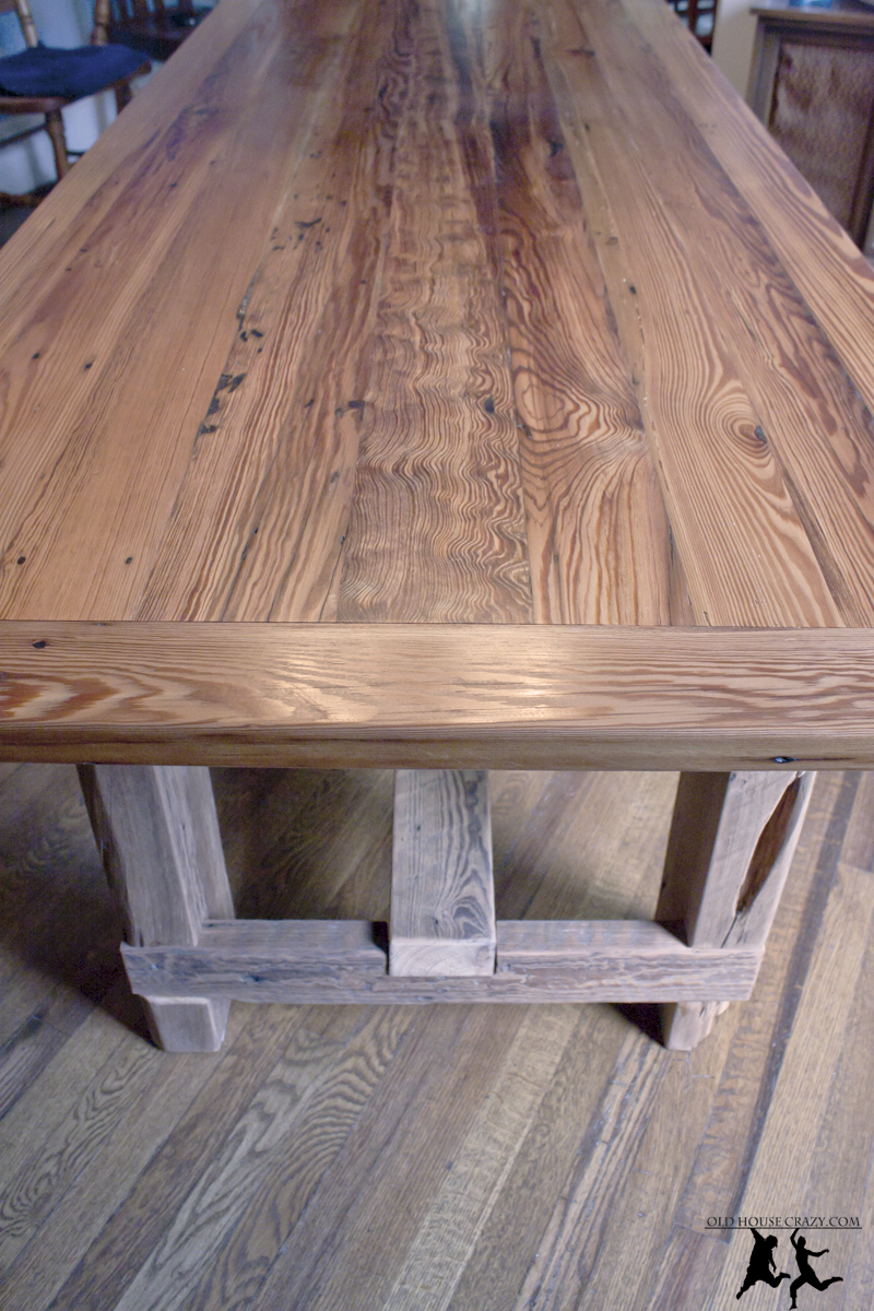 DIY Farmhouse Table Reclaimed Wood