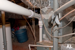 Old House Crazy - DIY - Install a Vent Flue for a Condensing Gas Furnace - 95% Efficient - 11